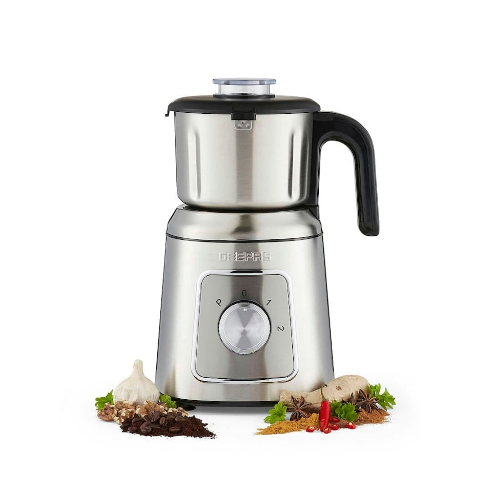 image 1 of GEEPAS Wet & Dry Mixer Grinder, 600W Silver
