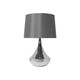 image 3 of Willis Satin Nickel Glass Table Lamp Grey