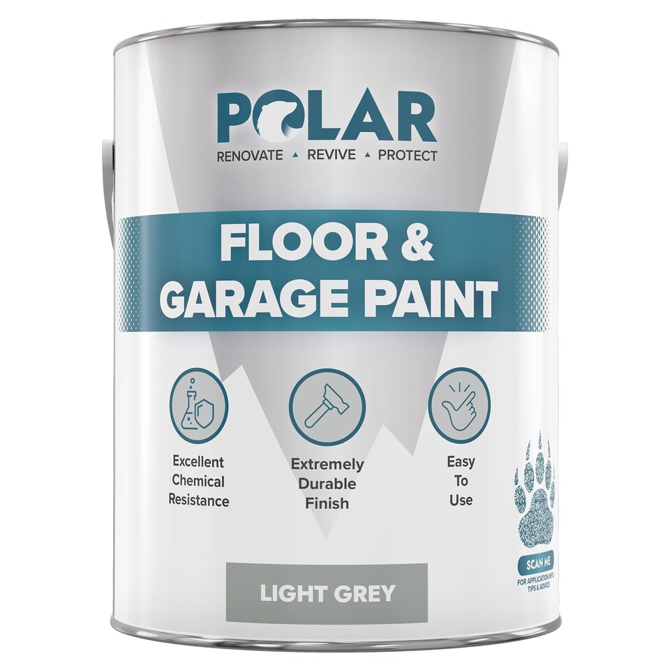 image 1 of Polar Floor & Garage Paint Heavy Duty Durable | Grey | Light Grey | 5 litre