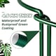 image 2 of 4 Pack Adjustable Plant Support Stakes Metal Half-Round Ring Cages with Self-Watering Sticks 25x60cm