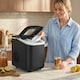 image 2 of HOMCOM Countertop Ice Maker Machine Self-Cleaning 2 Sizes Black