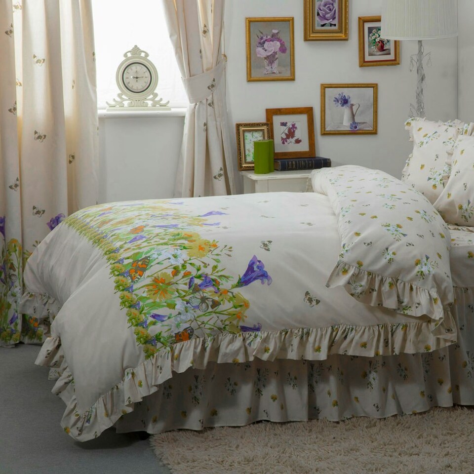 image 1 of Belledorm Bluebell Meadow Duvet Cover - Ivory - Double