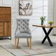 image 3 of Ravenna Velvet Dining Chairs - Set of 2 - Silver