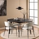image 3 of Roxby Round Dining Table in Black 140x76cm