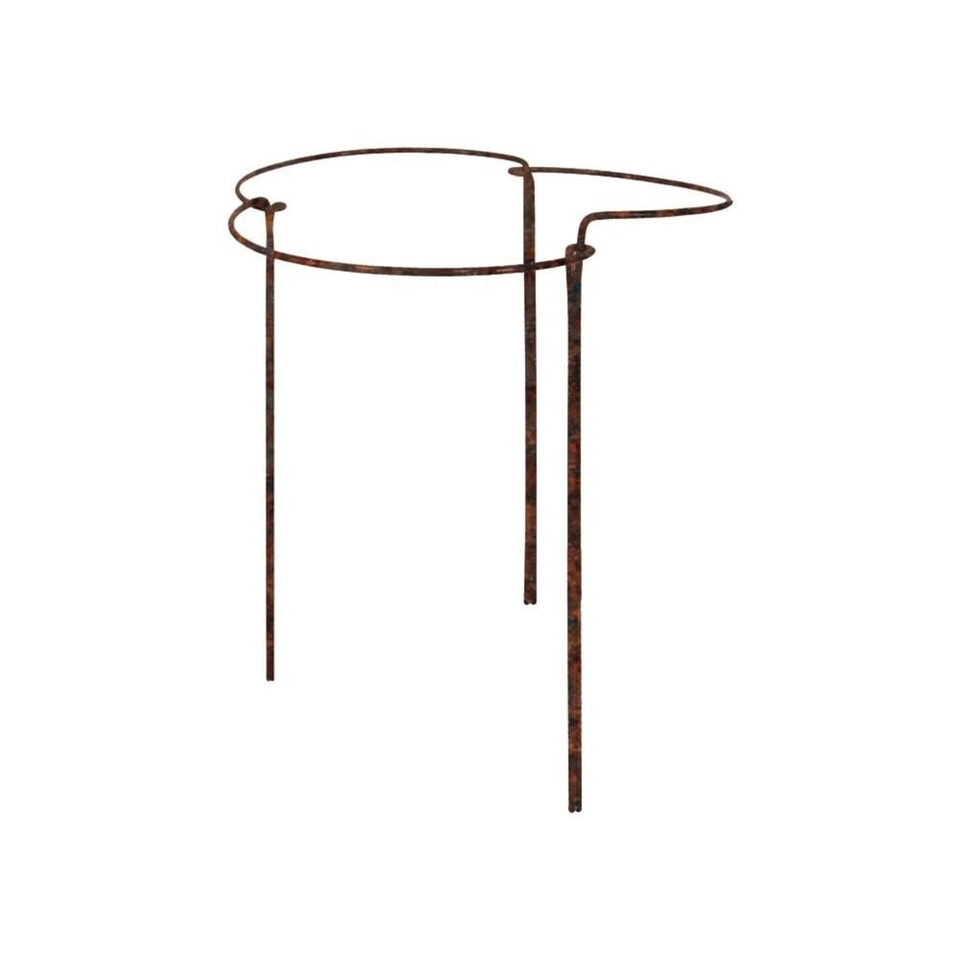 image 1 of Garden Pride Rusty Bow Plant Supports - Small Raw Steel Design To Rust Pack of 4
