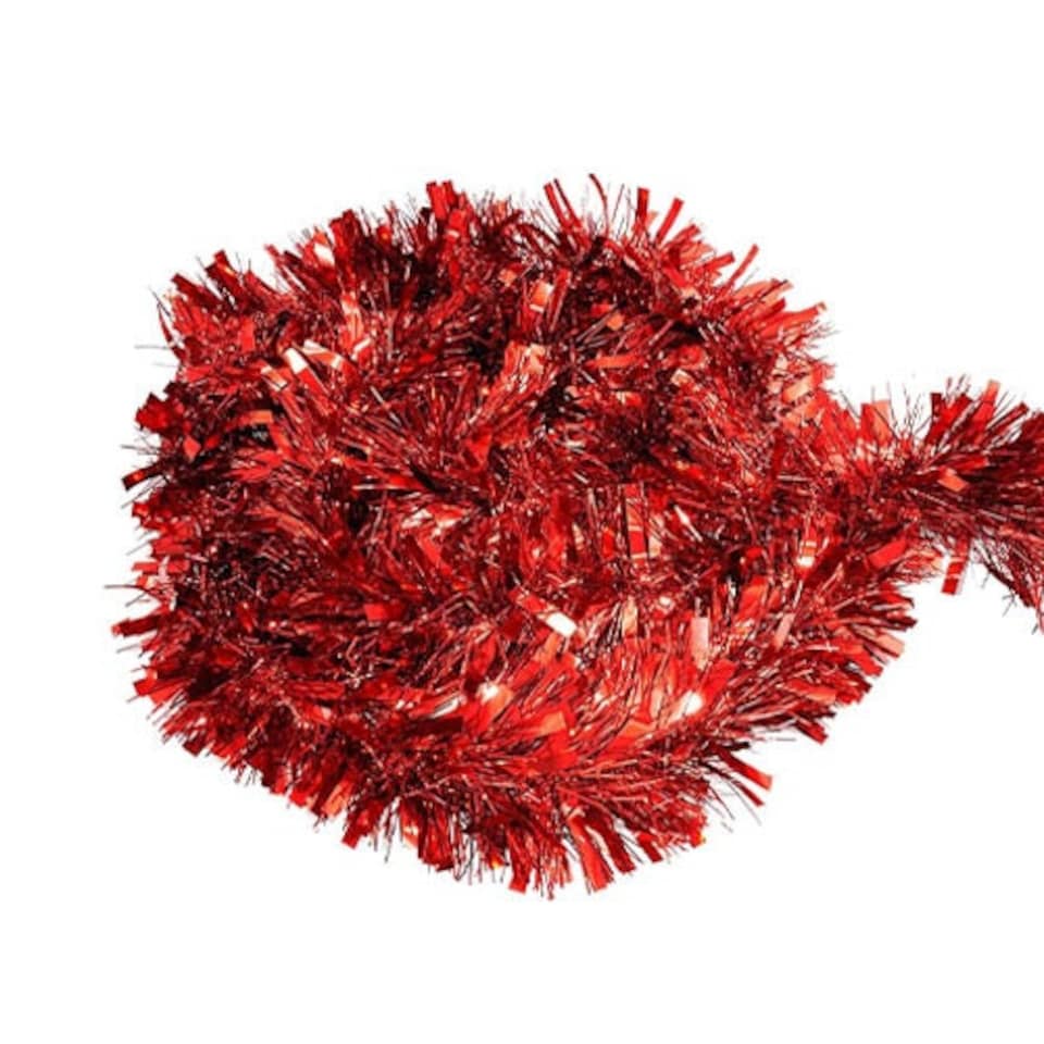 image 1 of Red Deluxe Christmas Tinsel 1.8m