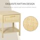 image 4 of HOMCOM Nightstand Bedside Table End Table Storage Organizer