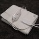 image 1 of 60cm 35W Single White Electric Blanket Throw with Temperature Settings | White | White