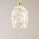 image 1 of ValueLights India White Confetti Glass with Gold Fitting Easy Fit Lamp Shade