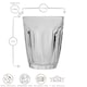 image 3 of Duralex Provence Drinking Glasses - 130ml Tumblers for Water, Juice - Pack of 6 | Clear | Clear