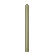 IHR Dinner Candle Tall Solid Coloured Unscented 25cm Linen
