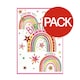 image 1 of Simon Elvin Isabal Garden Rainbow 21st Birthday Greetings Card (Pack of 6) - Multicoloured - One Size Multi | One Size