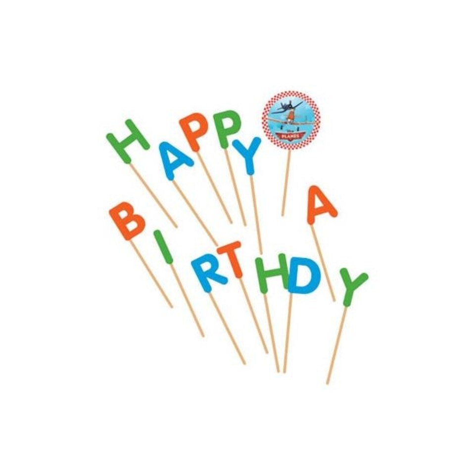 Disney Planes Birthday Pick Candles - Blue/Red/Green - One Size