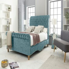 Epsol Crush Superking Bed Frame - Duck Egg