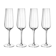 Villeroy & Boch Rose Garden Set of 4 Champagne Flutes