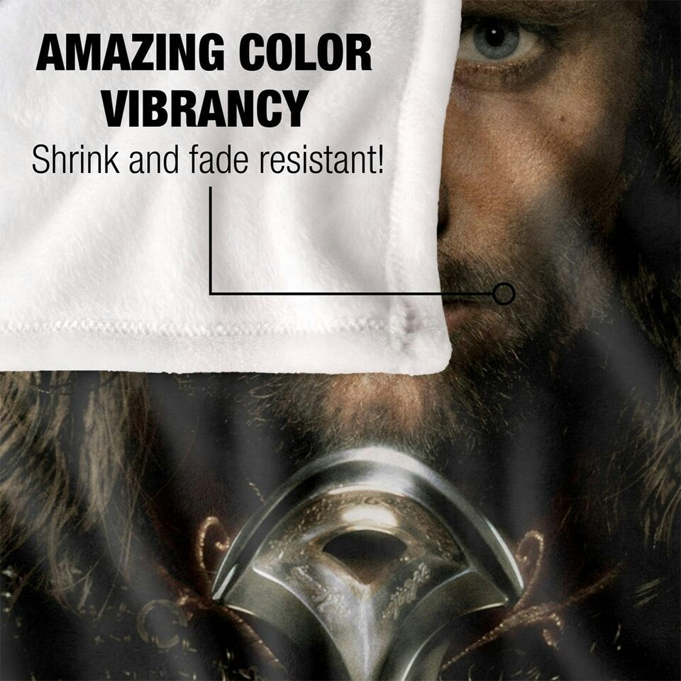 image 1 of Lord Of The Rings Aragorn Blanket - Multicoloured - One Size