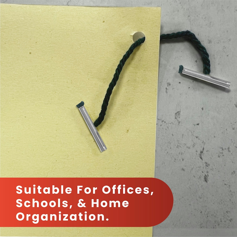 image 1 of Pack of 100 127mm Metal End Treasury Tags