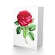 image 2 of Flower Rose Red Botanical Vintage Classic Art Card