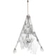 image 1 of Skeleton Upside Down Halloween Hanging Prop Decoration 140cm