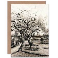 Vincent Van Gogh Parsonage Garden Nuenen Winter Art Card