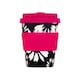 image 1 of Ecoffee Cup 12oz 350ml Reusable Eco-Friendly, Plant Based Coffee Cup with Silicone Lid & Sleeve, Infloresence | Multi | Infloresence