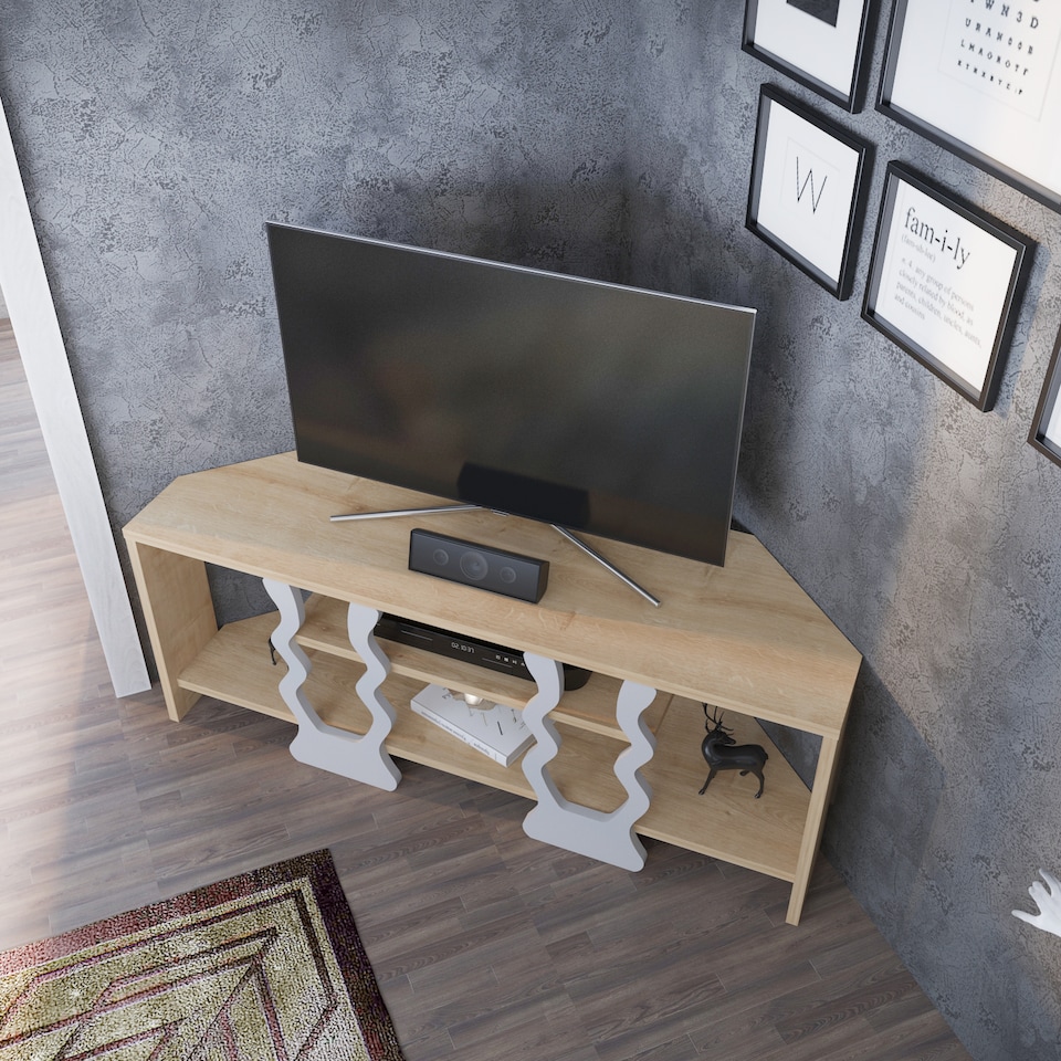 image 1 of Decorotika Firal Corner TV Unit for TVs up to 47 inch