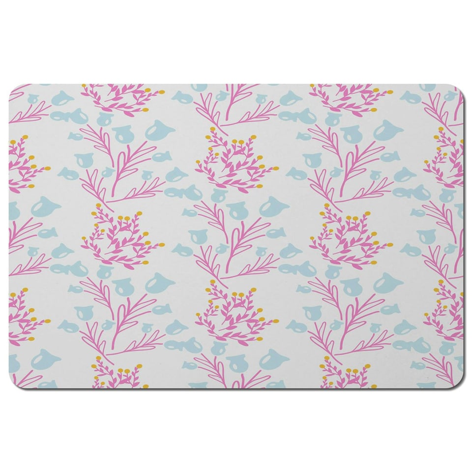 Pink & Blue Flower Design (Placemat)