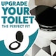 image 5 of Marco Paul Black Wooden Toilet Seat 18" Black