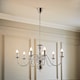 image 2 of ValueLights Gothica Flemish Style 8 Way Ceiling Light Chrome | Chrome