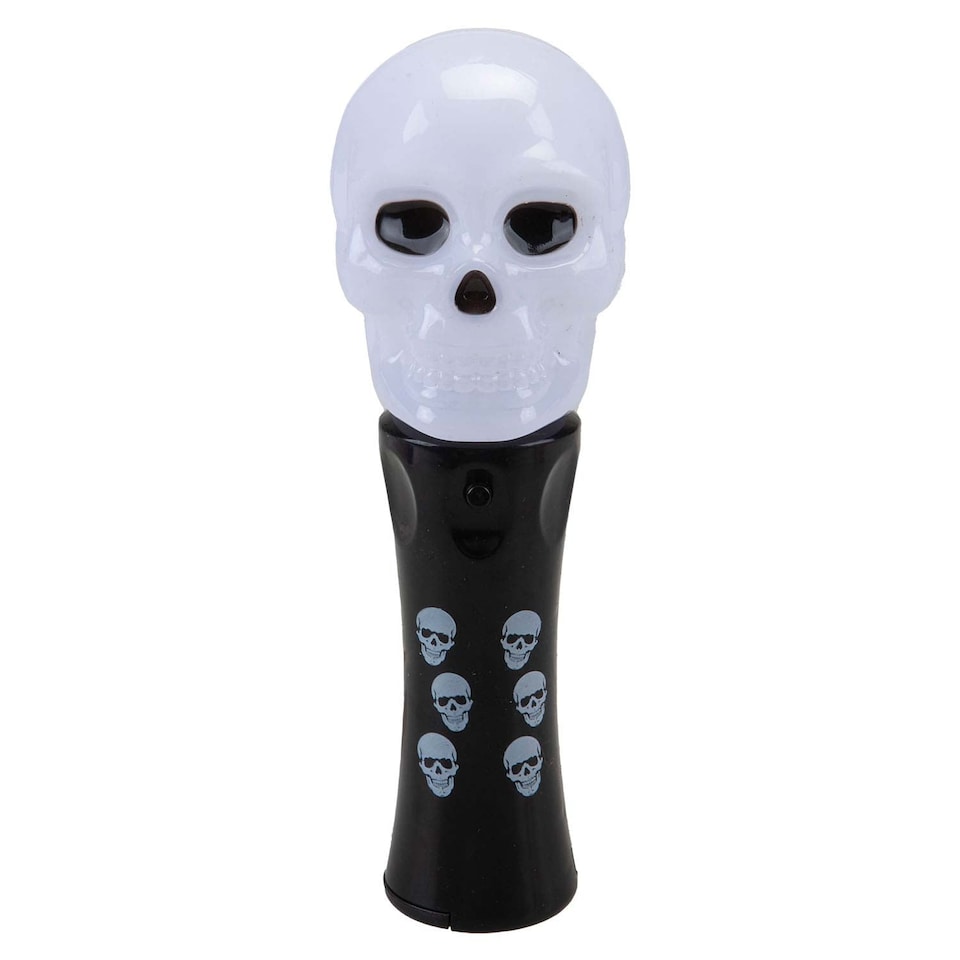 image 1 of vfm-estore Halloween Flashing Skull Wand - 18.5cm Party Accessory
