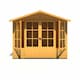 image 1 of Delmora 8 x 12 Shiplap Summerhouse - Wood - L392.1 x W261.3 x H217.4 cm Brown