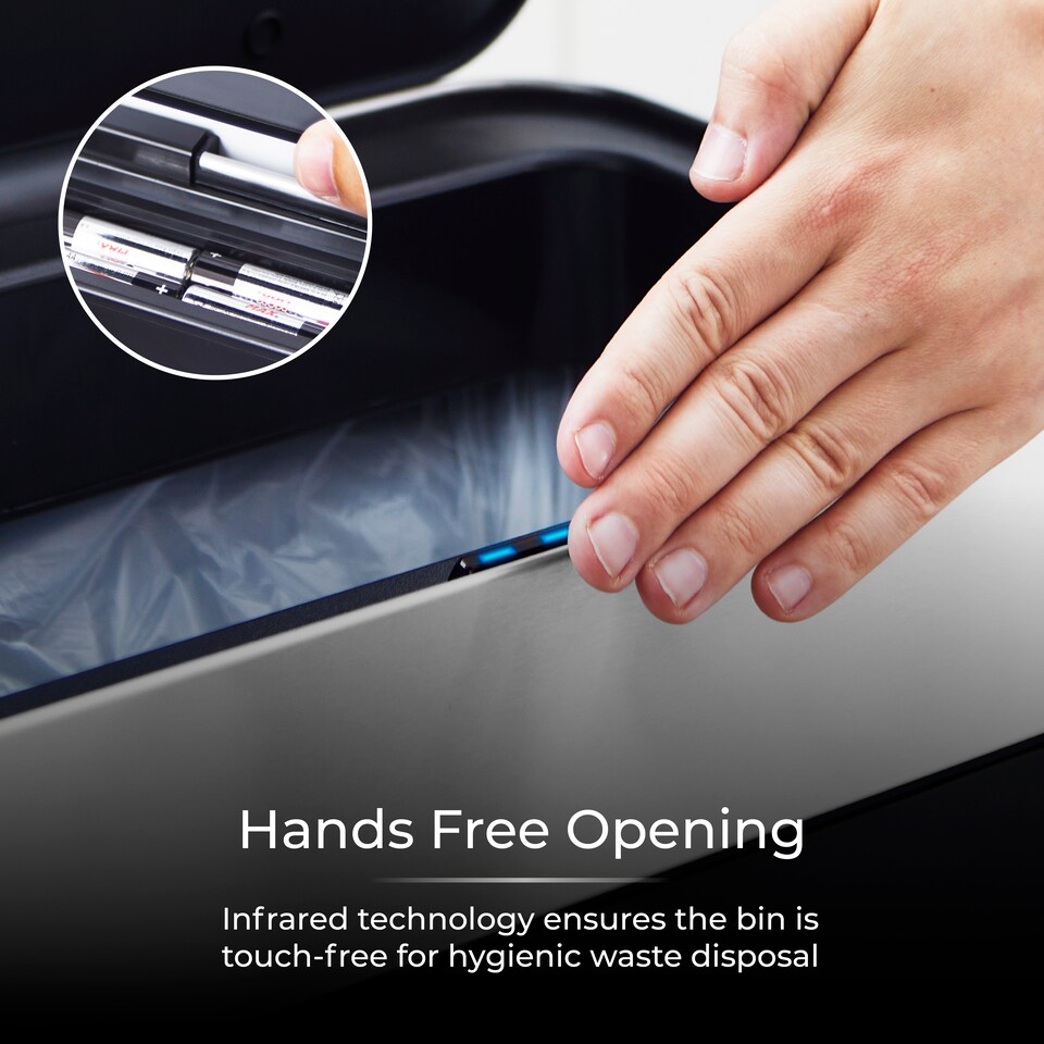 image 1 of 60L Compact Sensor Bin Black