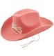 image 2 of Pink Cowboy Hat with Tiara