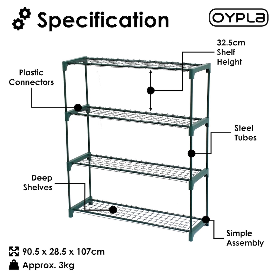 image 1 of Flower Staging Display Greenhouse Racking Shelving