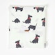 image 4 of Homescapes Scottie Dog Digitally Printed Cotton Duvet Cover Set - Super King | White | Super King