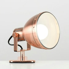 ValueLights Portishead Brushed Copper Spotlight and E14 Golfball LED 4W Cool White 6500K Bulb