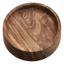 Rosi Small Sheesham Wood Shallow Salad Bowl