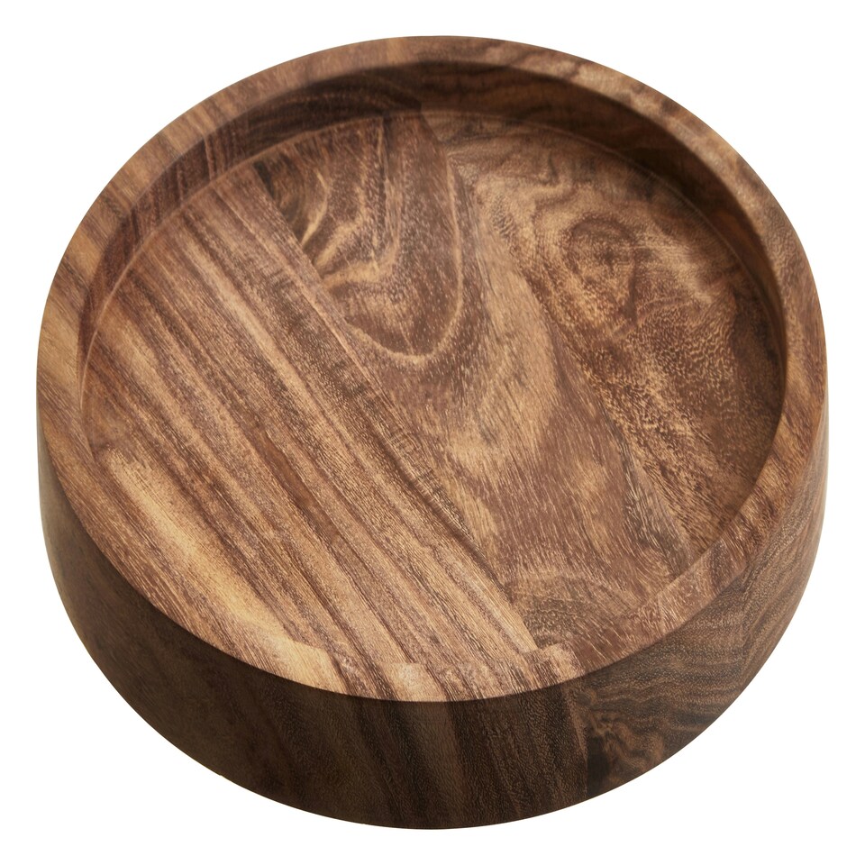 image 1 of Rosi Small Sheesham Wood Shallow Salad Bowl