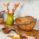 image 6 of Verano Spanish Ceramics Olive Wood Handmade Bowl - 18cm | Brown | 1