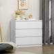image 2 of HOMCOM Chest of Drawers, 3-Drawer Storage Organiser Unit for Bedroom, Living Room, 80 x 39 x 73cm, White