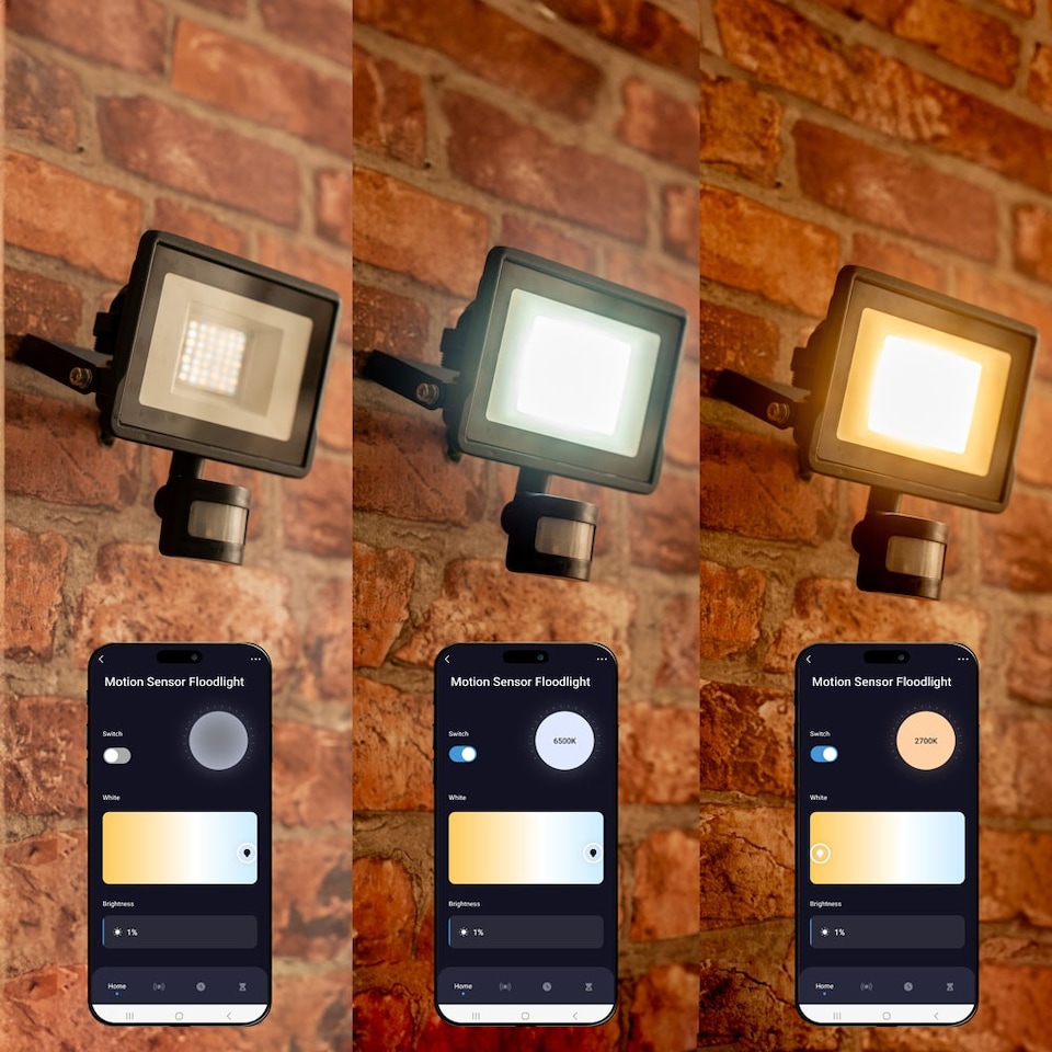 image 1 of ValueLights Smart Motion Sensor 20 Outdoor Wall Floodlight IP44
