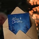 image 3 of Christmas Card Nativity Scene in Snowy Winter Pine Tree Forest