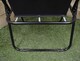 image 5 of 2 Pack Black Folding Canvas Camping / Festival / Outdoor Chairs with Plastic Arm Rests | Black | Black