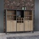 image 8 of High Rock Shelf Unit in Matt Black/Riviera Oak