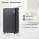 image 4 of COSTWAY 25L/D Dehumidifier with 4 Modes & 3-Color Indicator Black
