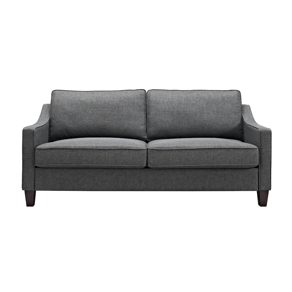 image 1 of Luke 2-Seater Sofa in Fabric Grey Grey | GREY