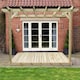 image 1 of Wall Mounted Pergola and Decking Kit - L300 x W300 x H270  cm - Light Green