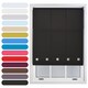 image 1 of FURNISHED Roller Blinds Daylight Square Eyelet Light Filtering Easy Fit Trimmable Window Shade | Black | Black