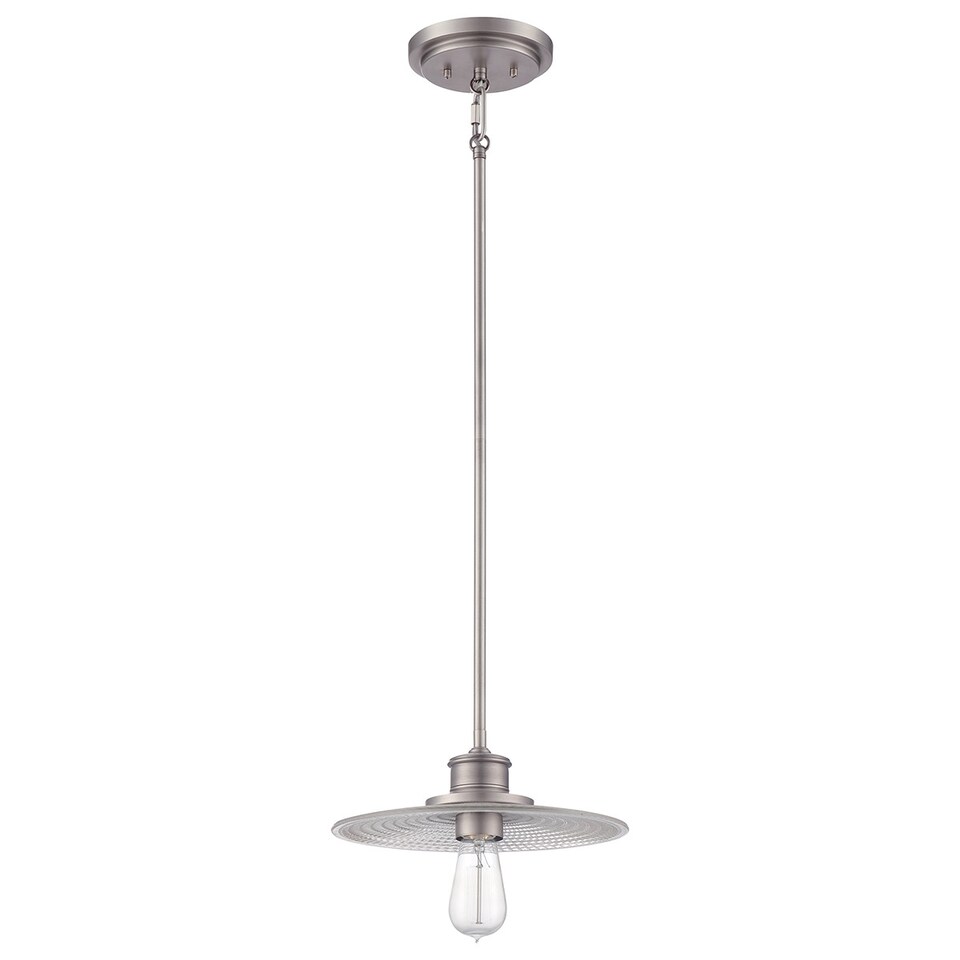 image 1 of Admiral 1 Light Dome Ceiling Mini Pendant Antique Nickel, E27