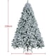 image 3 of Yaheeteh 228cm Artificial Christmas Tree with Foldable Stand